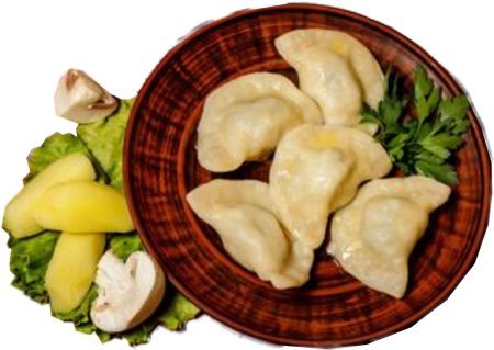 Вареники з грибами та картоплею